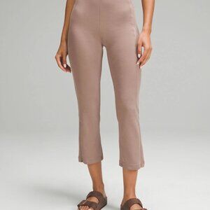 NWT Lululemon Ribbed Softstreme Zip Leg HR Crop sz 2